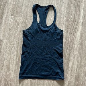 lululemon true navy swiftly tank top